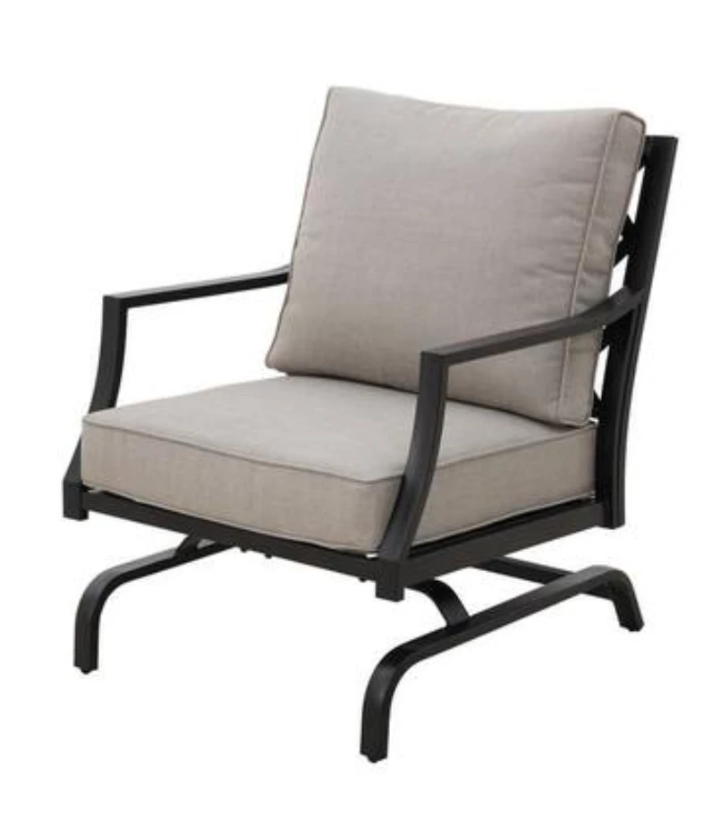 Cushioned spring chair detail