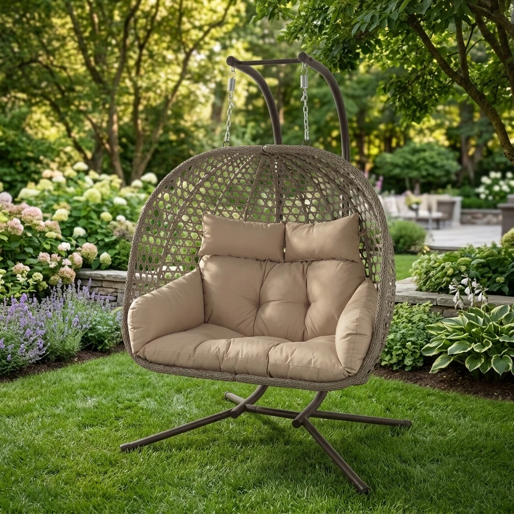 Lush green garden environment view